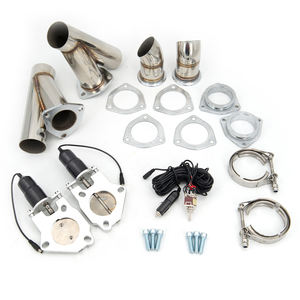 Válvula de derivación de escape de tubo Catback <span class=keywords><strong>Down</strong></span> de escape eléctrico doble de corte extraíble de acero inoxidable con interruptor - Product Image 4