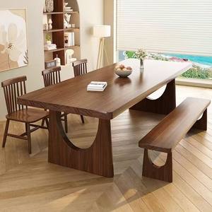 Simple Modern Solid Wood Dining <b>Table</b> Rectangle Home Use Dining Room Living Room <b>Work</b> Desk - Product Image 3