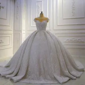 407 Custom Elegant Off Shoulder Shiny Embroidered Tutu Dress Bridal Wedding Accessories
