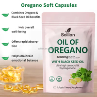 Gélules d'huile d'origan 6000mg et capsules d'huile de nigelle à marque privée, sans OGM, pour adultes uniquement, fabriquées en Chine