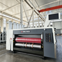 Machine d'impression flexographique à transfert sous vide entièrement automatique, machine à imprimer et à rainurer le papier ondulé pour l'utilisation en usine d'emballage