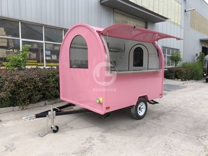 Etodevice - Camioneta de Comida Móvil con Cocina Completa, Remolque de Comida Portátil, Carrito de Pizza y Postres, Quiosco de Café - Product Image 2