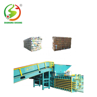 Compacteur horizontal de carton d'extérieur robuste pour le recyclage des déchets