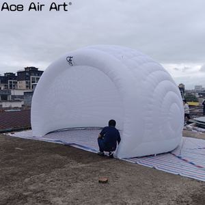 Dôme gonflable de tente extérieure géante, tente de mariage gonflable pour fêtes et événements, tente <span class=keywords><strong>Luna</strong></span> Demi-dôme gonflable brillant - Product Image 2