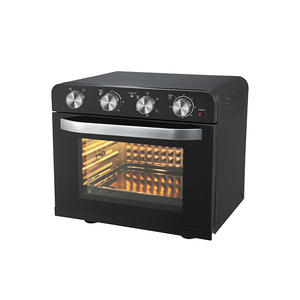 Four à friture sans huile Guangrong 31-40L, four électrique multifonction à convection, boîtier en acier inoxydable, noir et blanc - Product Image 2