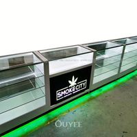 Service de conception 3D Présentoir de magasin de narguilé Présentoir en verre de magasin de fumée Présentoir en acrylique pour magasin de fumée