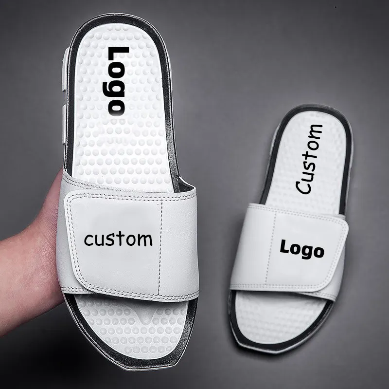 OEM custom Sandal Slides House Indoor Slippers Mens Printed Slippers High Quality Men Slide Sandals