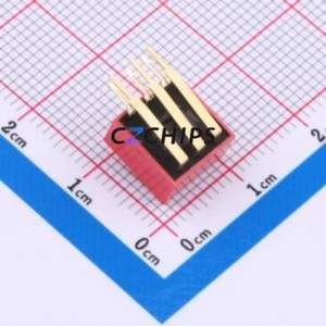 DA-03-R DIP Switch Through hole Component (THT) Switch ( Number of Switch Sections: 3 )( Lead Spacing: 2.54mm )( Color: Red ) - Product Image 2