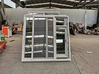 Modernes Design Aluminiumlegierung Schiebefenster Große Sichtfläche Wärmeisolierung Winddicht Energy Star Zertifiziert Maßgefertigte Außenverglasung