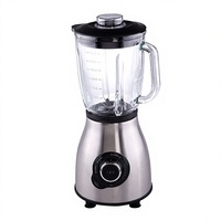 Licuadora de Mesa YIDA MHMF YD-2239, 1000W, Jarra de Vidrio de 1.75L (Base de Acero Inoxidable), Programa Preestablecido para Triturar, Velocidad Variable, 6 Cuchillas