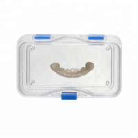 Fournitures de laboratoire dentaire Boîte à couronne à membrane en plastique transparent 1 pouce 2 pouces 3 pouces 4 pouces