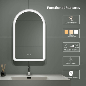Fabricant de miroir en arc de production Différents styles Miroir LED Miroirs de maquillage modernes de grande taille - Product Image 2