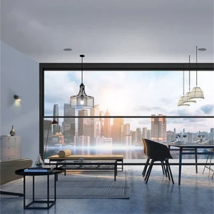 D-TOP SHENZHEN 2023 NOVO sistema motorizado retrátil guilhotina vidro alumínio vidro janela deslizante vertical automática para casa