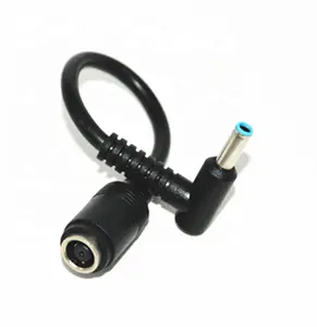 DC Power Adapter Female 7.4mm x 5.0mm to Male 4.5 x 3.0mm Converter DC Jack Cable for HP Laptop