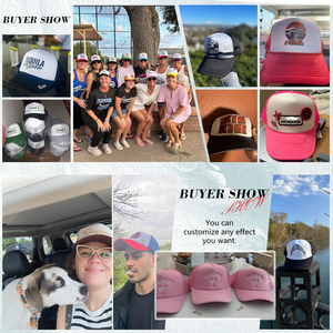 หมวกแก๊ป OEM 5 แผง ปักลาย 3 มิติ โฟม ตาข่าย แฟชั่น เรียบง่าย สำหรับปั่นจักรยาน กีฬาชายหาด ขายส่ง หมวกเบสบอล - Product Image 6