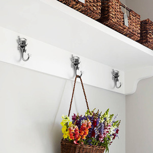 Crochets muraux originaux en acier inoxydable et alliage de zinc, forme animale créative, pour le rangement des vêtements, à utiliser à l'entrée, sur la porte ou au mur - Product Image 4
