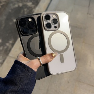 <span class=keywords><strong>Cover</strong></span> di ricarica Wireless per <span class=keywords><strong>Apple</strong></span> iphone 17 Pro Max 15 16 Plus 14 13 12 11 Pro custodia magnetica per cellulare colorata trasparente - Product Image 3