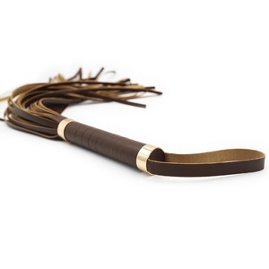 Juguete sexual Bondage Noverty PU cuero Floggers Bull Whips Horse Whips para adultos - Product Image 4