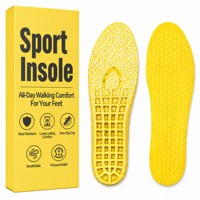 Semelles intérieures confortables en PU durable avec ETPU blanc, haute élasticité, absorption des chocs, respectueuses de l'environnement, pour chaussures de sport pour femmes et hommes
