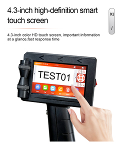 12,7mm thermisch tragbarer Hand-Tinten strahl drucker mit schnell trocknender Tinte für Uhrzeit Datum Chargen code Logo Drucken - Product Image 2