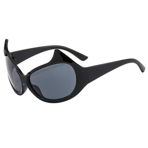 Attrapez vos yeux Y2K démon ombre cadre noir lunettes de <span class=keywords><strong>soleil</strong></span> Chic culte mode Style lunettes de <span class=keywords><strong>soleil</strong></span> UV400 oeil de chat ombre multicolore - Product Image 1