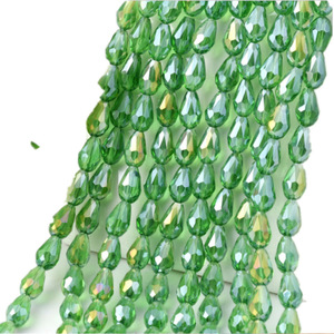 Perles en cristal en forme de goutte d'eau 6x8 8x12 10x15mm trou droit pour la fabrication de bijoux origine Yiwu BZ111 - Product Image 3
