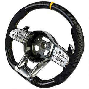 Volante Personalizado Color Marrón para Mercedes Benz ML350 <span class=keywords><strong>GLE</strong></span> <span class=keywords><strong>63</strong></span> W203 W222 C190 C205 E207 - Product Image 3