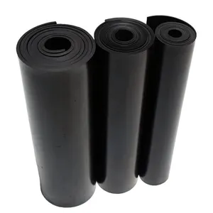 Kualitas Terbaik Warna Hitam 1-50Mm EPDM SBR NBR Neoprene Karet Industri Roll