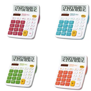 Kleurrijke Rekenmachines Groothandel Goedkope Prijs 837 Vc 12 Digitale Rekenmachines Met Dual Power Desktop Office Calculator