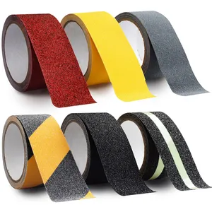 EONBON Yellow Anti Slip Tape Printed"Watch Your Step", Safety Tape Watch Your Steps Anti Slip Tape