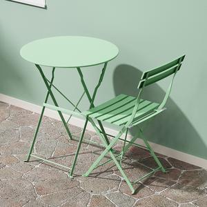 Ensemble de tables et chaises pliantes pour patio extérieur, idéal pour la maison, le jardin, le balcon, les salons de thé, les cafés et les zones de loisirs. - Product Image 2