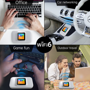 Chiway เราเตอร์ขนาดพกพา ODM แบบพกพา4G พร้อมช่องเสียบซิมการ์ด4G MiFi ตัวเชื่อมต่อ <span class=keywords><strong>WiFi</strong></span> แบบพกพากลางแจ้ง3000mAh Type-C 300Mbps ใช้กลางแจ้งแอลซีดี - Product Image 4