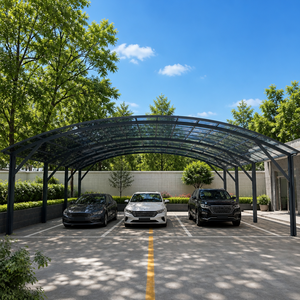 Abri de voiture en aluminium avec toit en polycarbonate, pergola |   Abri de jardin pour l'extérieur, auvent d'ombrage pour parking commercial - Product Image 1