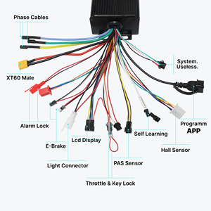 Controlador de Onda Sinusoidal FOC de 48-72V 45A 60A, Kit de Conversión para Bicicleta Eléctrica con Pantalla LCD Programable UKC1 para 2000W 3000W - Product Image 2