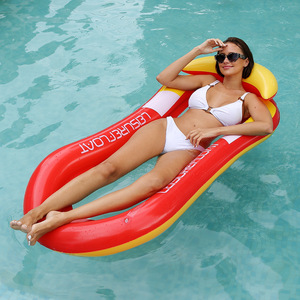 TANYOZHE <b>Inflatable</b> Water Recliner 160x90cm Floating Lounger Pool <b>Float</b> Swim Ring - Product Image 2
