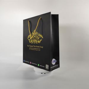 KM Custom Eco-Friendly Durable Art <b>Black</b> Retail for <b>Small</b> Business Your Own Logo Print Gift <b>Bag</b> Branded Luxury Shopping <b>Bags</b> - Product Image 3