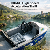 Karts aquatiques électriques, bateaux rapides pour adultes, mini-bateaux à moteur à grande vitesse pour deux personnes, puissants bateaux à moteur pour une personne, surf, matériau EPP, Chine