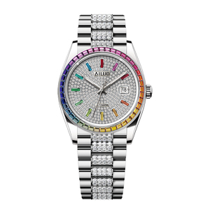 Đồng hồ tự động cao cấp mới về, chất lượng cao, toàn bộ bằng thép không gỉ, máy Miyota, đính kim cương. - Product Image 2