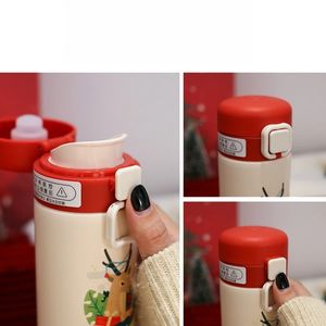 450ml Claus Elk Holiday Stainless Steel 6-12 Hours Thermal Insulation Portable Tumbler with Lid <b>Christmas</b> <b>Gift</b> - Product Image 5