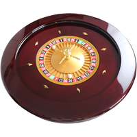 Professionnel 18 ''20'' 22 ''32" Ruleta en bois massif Casino jeu de divertissement bois simple 0 & Double 00 roue de Roulette russe