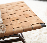 Sillas modernas Muebles de interior Mimbre impermeable Evento Sin brazos Marco de aleación de aluminio Sillas de ocio