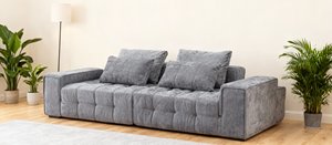 Ensemble de canapés modulaires carrés convertibles, design compact pour appartements, hôtels, salons, éponge moderne hautement élastique - Product Image 2