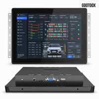 Moniteur tactile capacitif intégré à écran ouvert de 7/10,1/13,3/15,6/21,5 pouces pour la surveillance environnementale de l'agriculture verticale