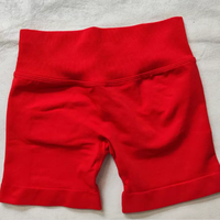 Shorts de Yoga Sin Costuras de Secado Rápido y Cintura Alta para Mujer, Pantalones de Fitness Levanta Glúteos para Entrenamiento