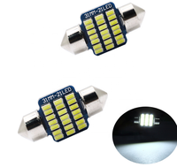 Festoon D6 2018 SMD LED 5W 6000K Accessoire d'éclairage intérieur de voiture, économe en énergie, longue durée de vie, pour l'éclairage intérieur automobile