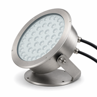 Projecteur de fontaine subaquatique DMX512 IP68 RGBW en acier inoxydable, durée de vie de 50 000 heures, dimmable pour fontaines musicales et jardins aquatiques