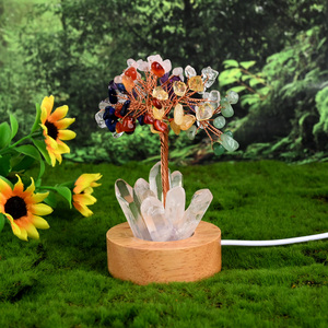 Lámpara de Cristal LED con Forma de Árbol de Cristal Natural de Alta Calidad al por Mayor para Decoración del Hogar - Product Image 3