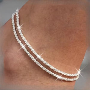 <span class=keywords><strong>Tobillera</strong></span> de cadena de hueso de serpiente con cuentas redondas Caterpillar, superventas en Europa y EE. UU., conjunto de tobilleras para mujer, nuevo producto - Product Image 1