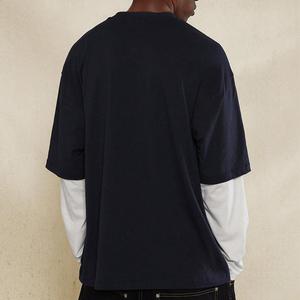 Áo người đàn ông hai lớp pháp Terry thời trang hoodie dài tay áo đồng bằng áo phông cho in ấn unisex bán buôn - Product Image 4