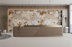 Carreaux <span class=keywords><strong>de</strong></span> sol en panneau mural en porcelaine <span class=keywords><strong>de</strong></span> marbre bon marché or Pandora 3200*1600mm dalles <span class=keywords><strong>de</strong></span> pierre frittée artificielle - Product Image 3